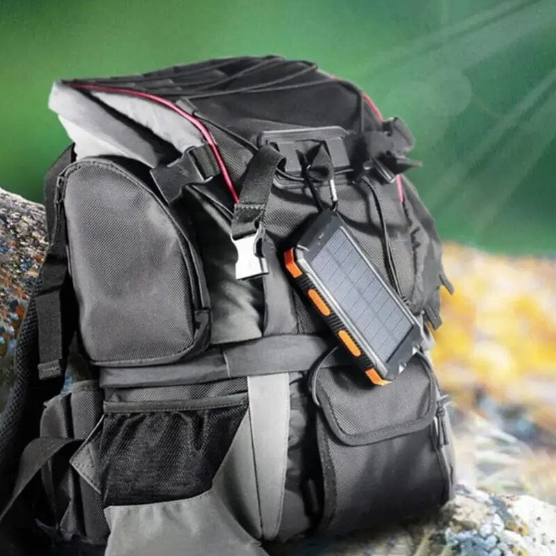 10000mAh Solar Power Bank with Flashlight Power Bank - Tophatter Daily Deals