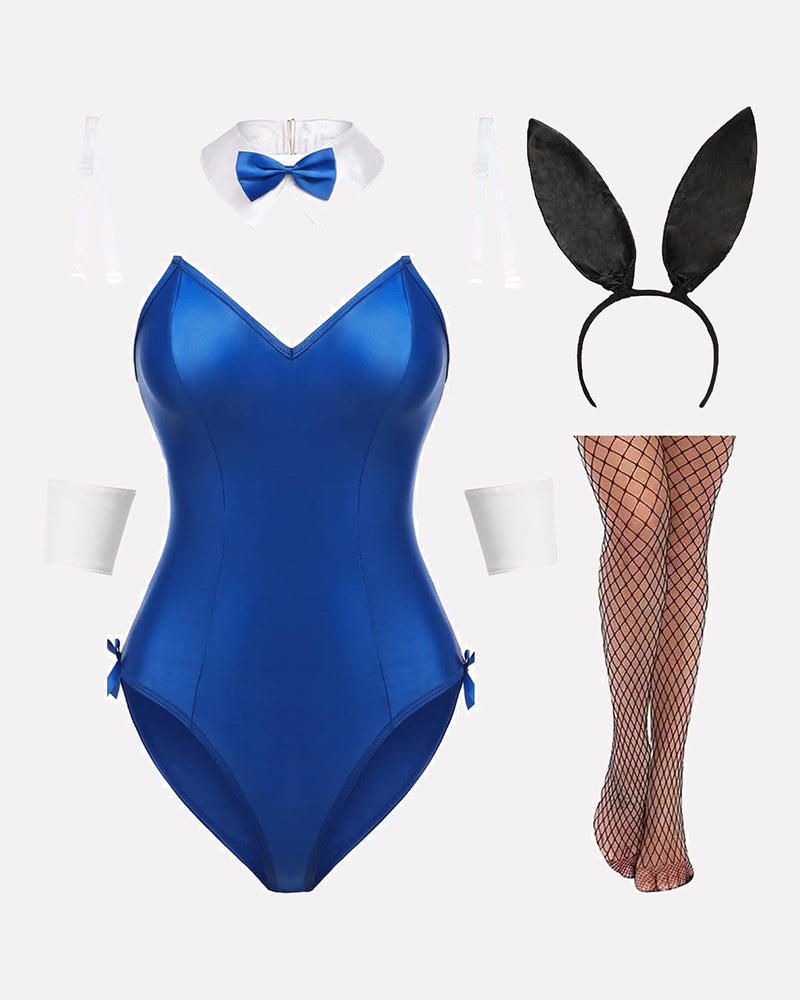 Bunny Costume Lingerie Sets Blue Lingeries-Bodysuits - Tophatter Daily Deals