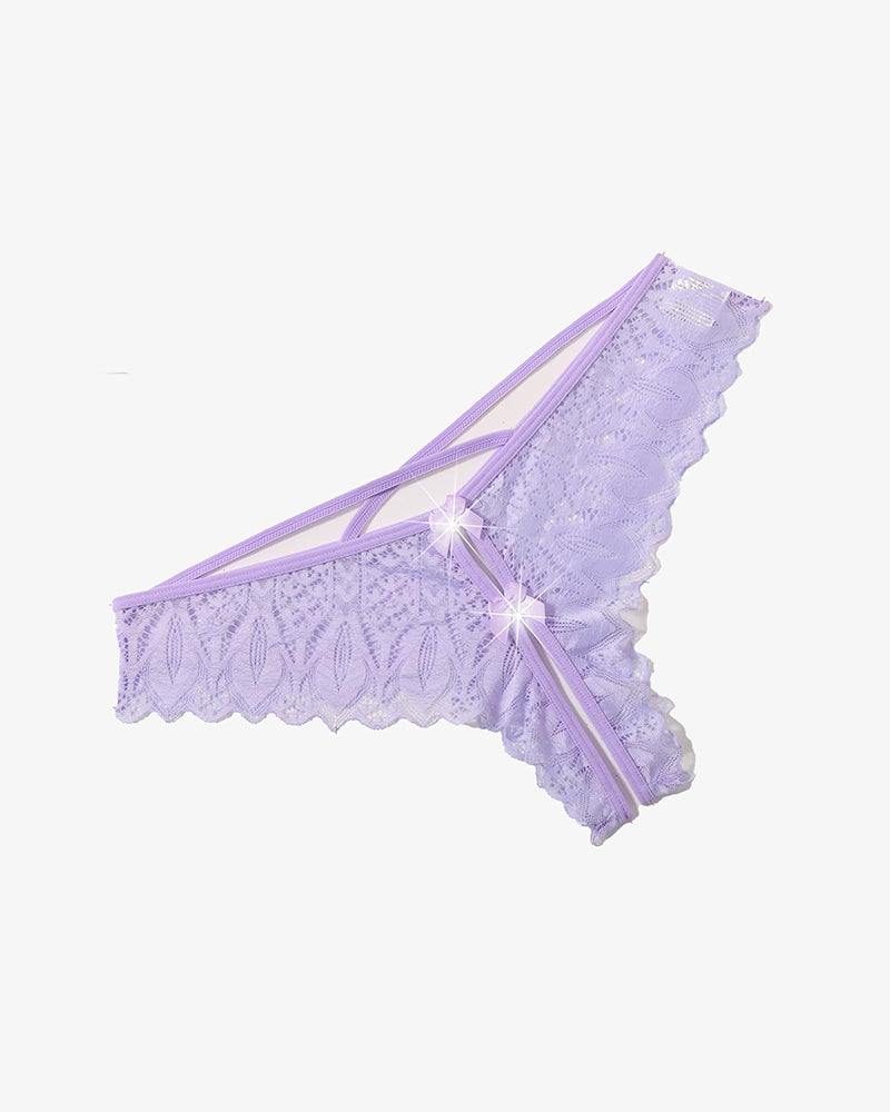 Criss Cross String Hipster Underwear Lilac Lingeries-panties - Tophatter Daily Deals