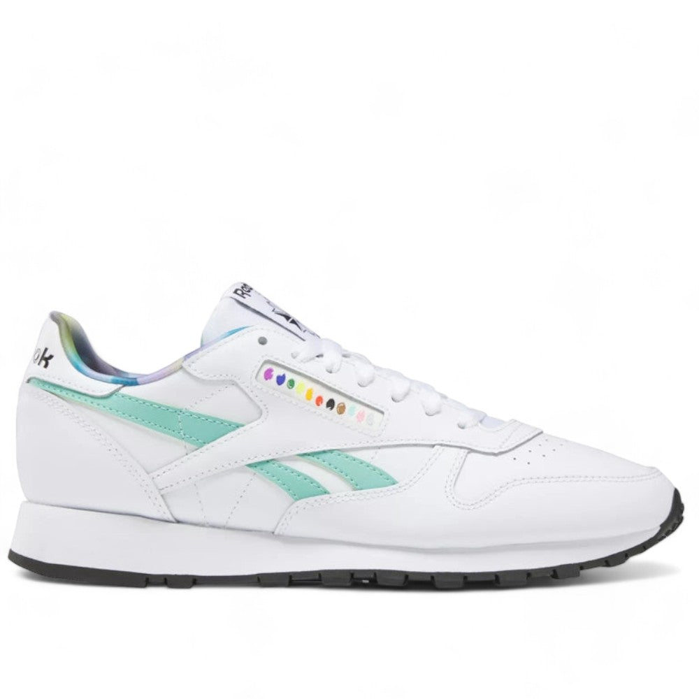 Reebok Men's Classic Leather Shoes - Ftwwht/Seclte/Ftwwht Ftwwht Seclte Ftwwht Footwear - Tophatter Daily Deals