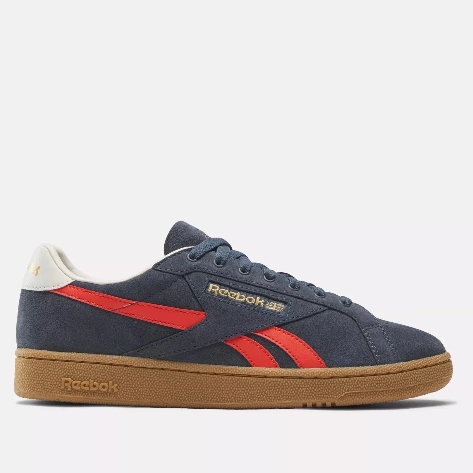 Reebok Men's Club C Grounds Uk Shoes - Eacobl/Dynred/Chalk Eacobl Dynred Chalk Footwear - Tophatter Daily Deals