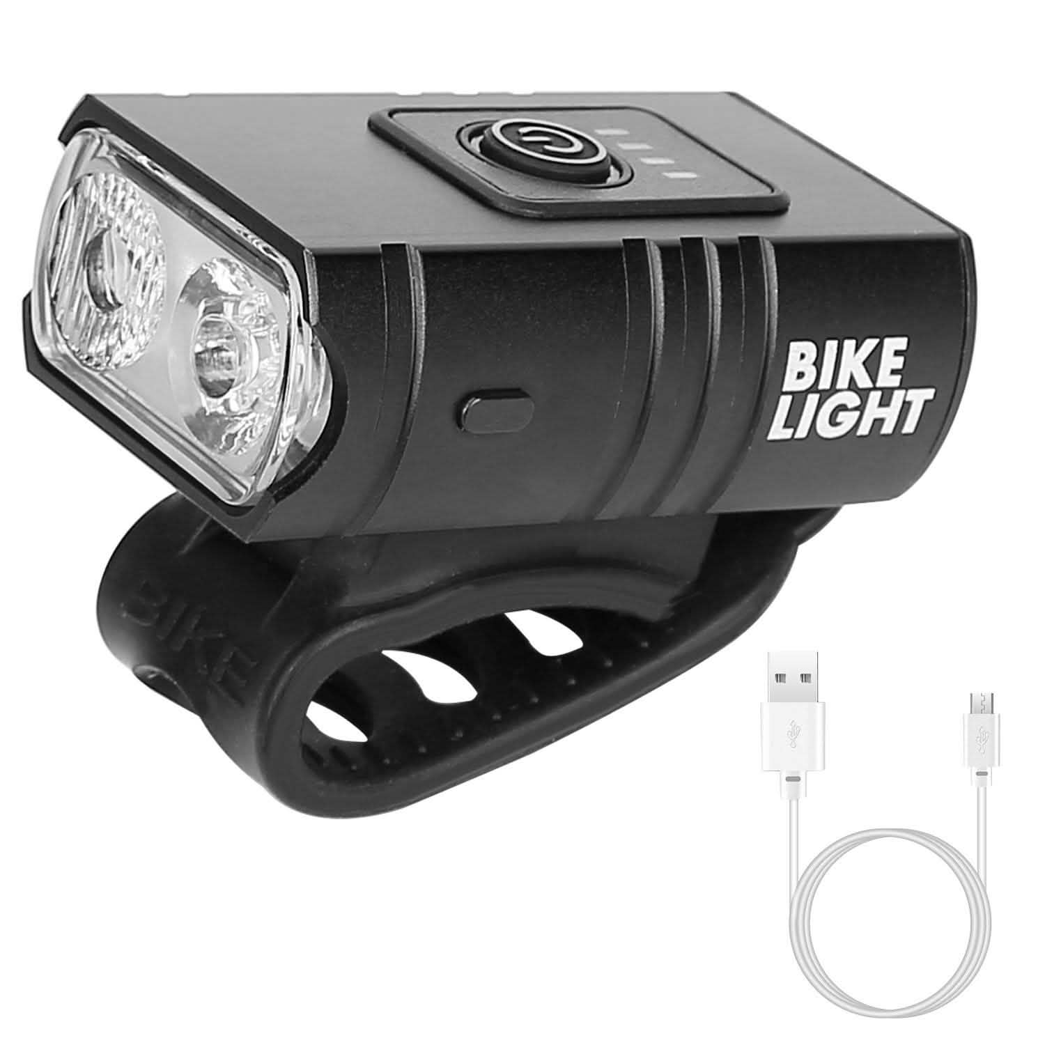 1000LM Bike Front Light Rechargeable Handlebar Head Light with 6 Lighting Modes Outdoor Recreation - Tophatter Daily Deals