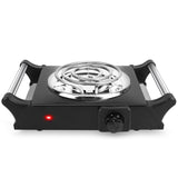 1000W Electric Burner Portable Coil Heating Hot Plate Stove Countertop Black Single Kitchen Appliances - Tophatter Daily Deals