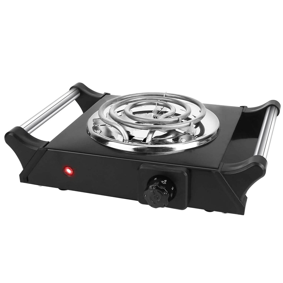 1000W Electric Burner Portable Coil Heating Hot Plate Stove Countertop Kitchen Appliances - Tophatter Daily Deals