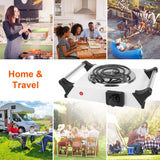 1000W Electric Burner Portable Coil Heating Hot Plate Stove Countertop Kitchen Appliances - Tophatter Daily Deals