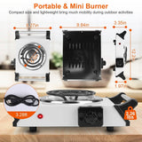 1000W Electric Burner Portable Coil Heating Hot Plate Stove Countertop Kitchen Appliances - Tophatter Daily Deals