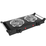 1000W Electric Burner Portable Coil Heating Hot Plate Stove Countertop Kitchen Appliances - Tophatter Daily Deals
