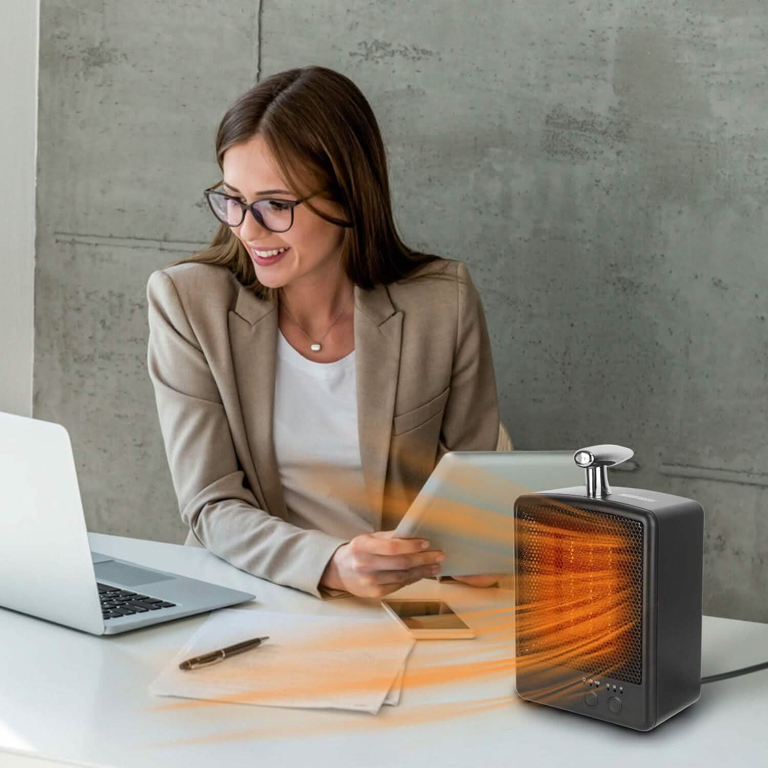 1000W Portable Electric Space Heater Household Appliances - Tophatter Daily Deals