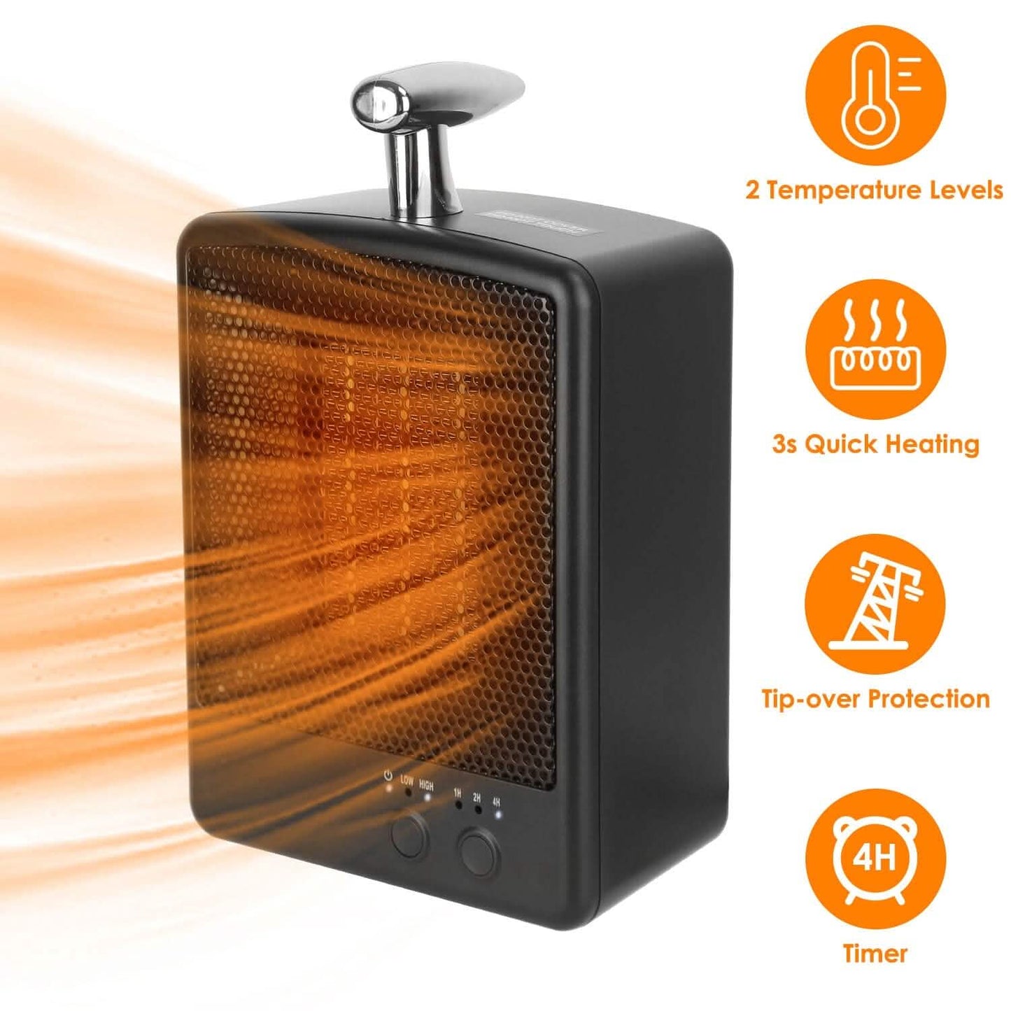 1000W Portable Electric Space Heater Household Appliances - Tophatter Daily Deals