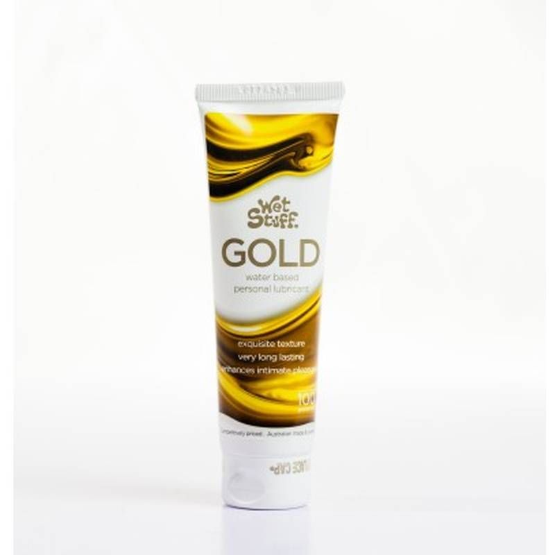 Wet Stuff Gold – Long-Lasting Clear Water-Based Lubricant > Lube > Water Based - Tophatter Daily Deals