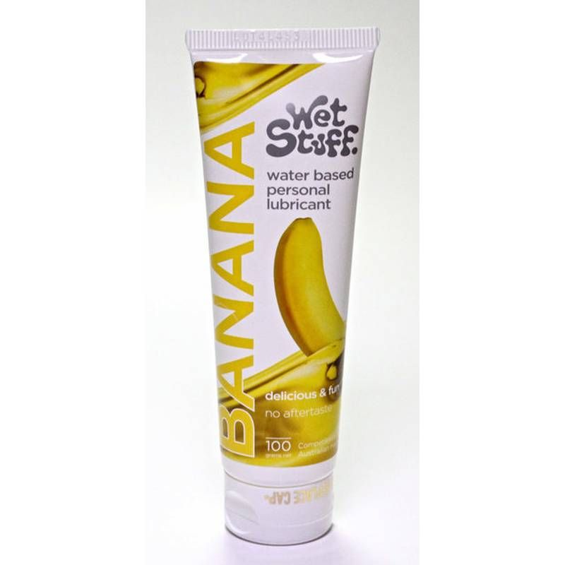 Wet Stuff Banana – Edible Silky Lubricant 100g Tube > Lube > Flavoured - Tophatter Daily Deals
