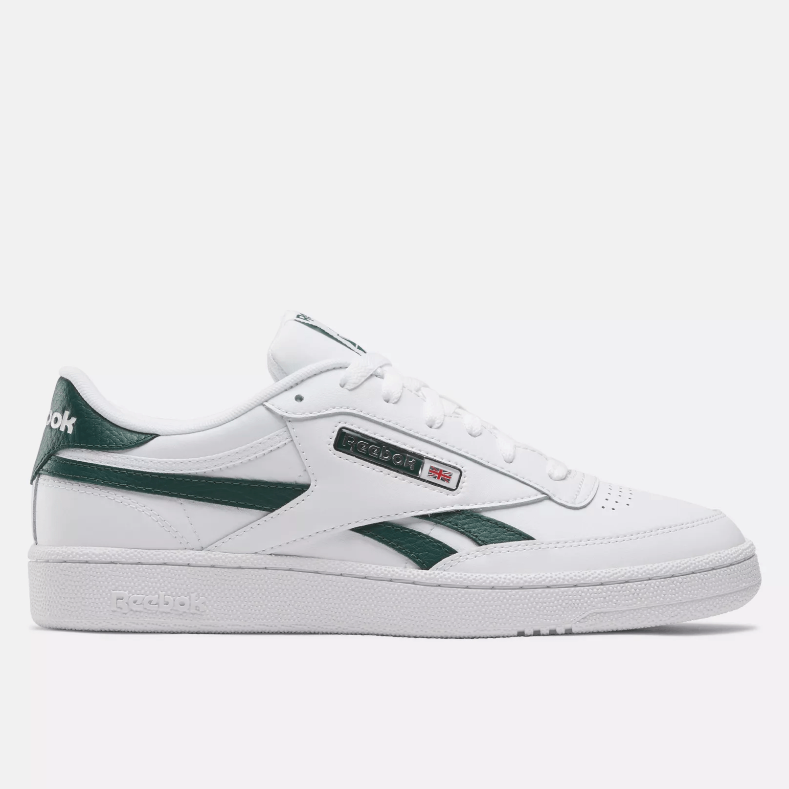 Reebok Men's Club C Revenge Shoes - White/Collegiategreen/White White Collegiategreen White Footwear - Tophatter Daily Deals
