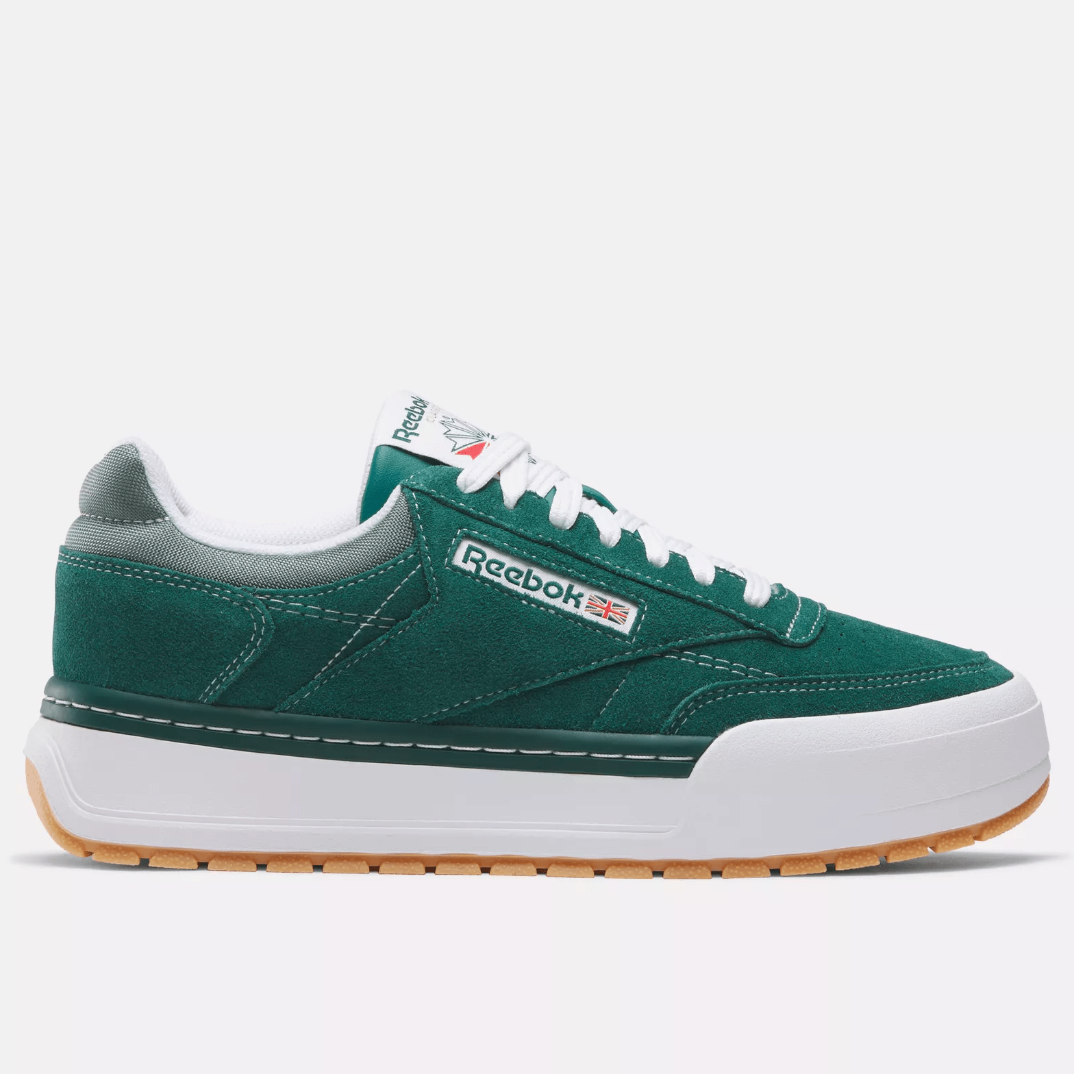 Reebok Men's Club C Megacourt Shoes - Collegiategreen/Escapegreen Collegiategreen Escapegreen Footwear - Tophatter Daily Deals
