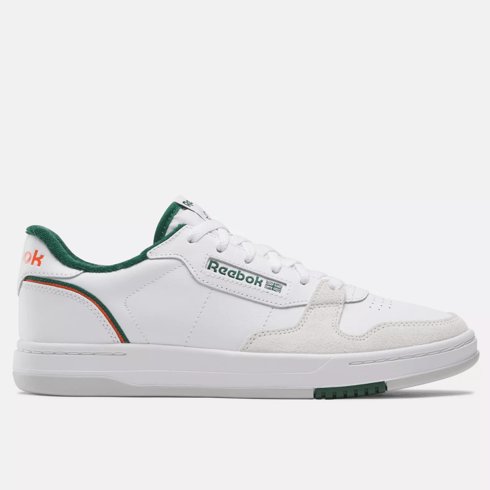 Reebok Men's Phase Court Shoes - White/White/Darkgreen White Darkgreen Footwear - Tophatter Daily Deals
