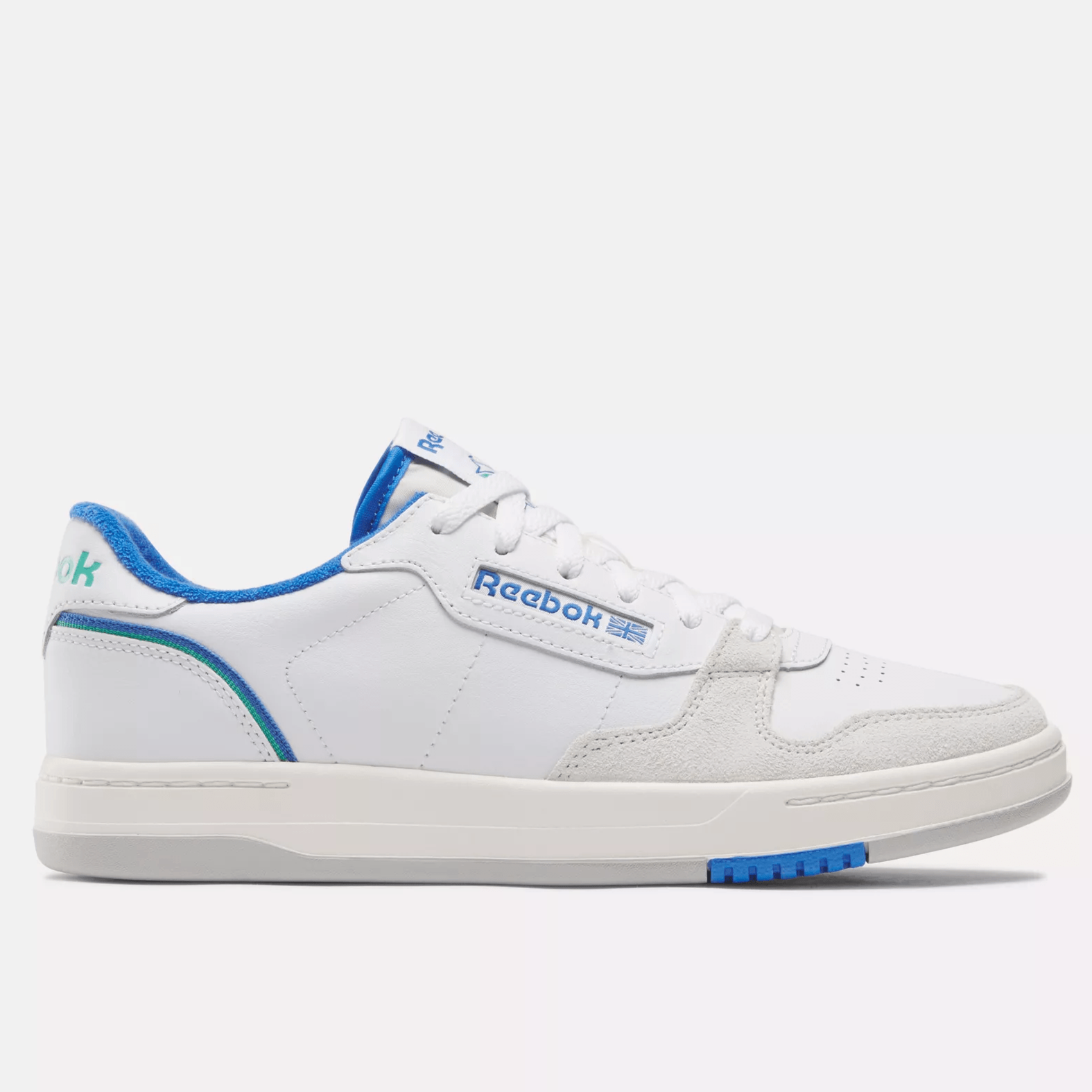 Reebok Men's Phase Court Shoes - White/Chalk/Kineticblue White Chalk Kineticblue Footwear - Tophatter Daily Deals