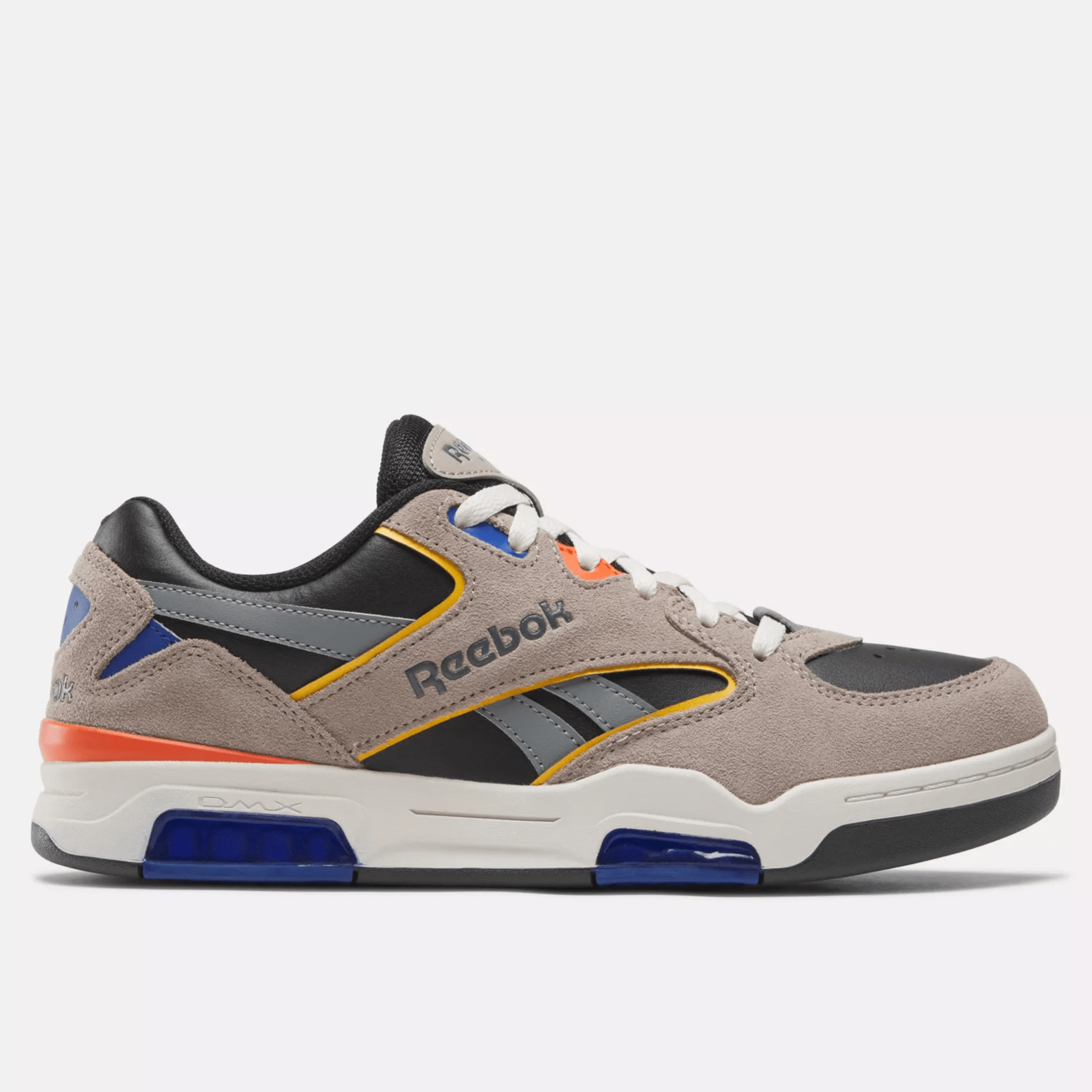 Reebok Men's Bb 4500 Dmx Shoes - White/Khakibrown/Black White Khakibrown Black Footwear - Tophatter Daily Deals