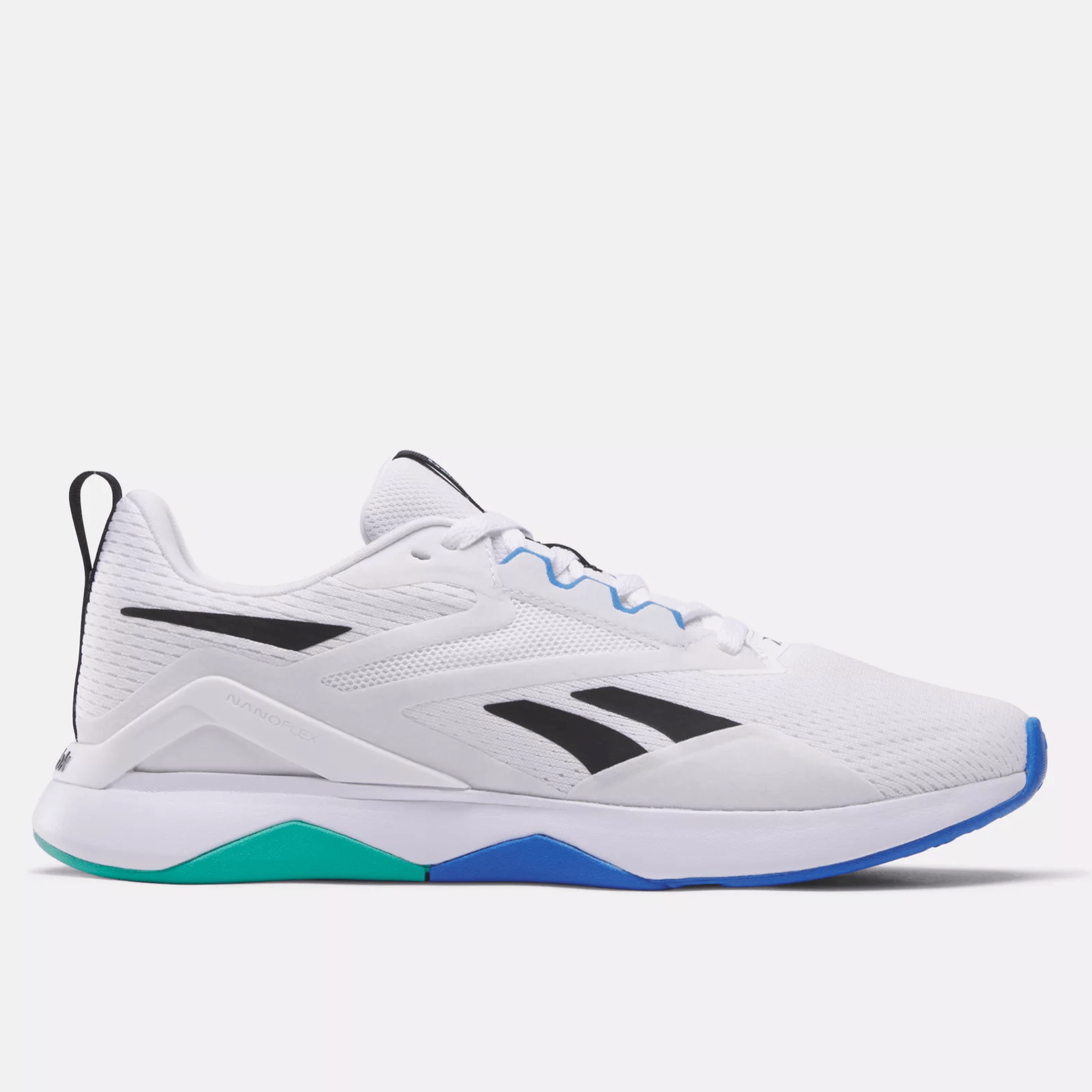 Reebok Men's Nanoflex Tr 2 Shoes - Footwear White/Black/Unleashed Green Footwear White Black Unleashed Green Footwear - Tophatter Daily Deals