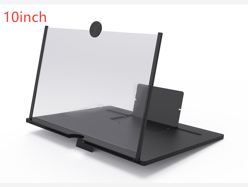 3D Screen Magnifier Signal Booster Mobile Screen Lightweight Foldable Magnifying Glass Black 10inch 0 - Tophatter Daily Deals