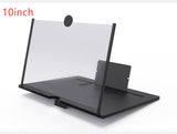 3D Screen Magnifier Signal Booster Mobile Screen Lightweight Foldable Magnifying Glass Black 10inch 0 - Tophatter Daily Deals