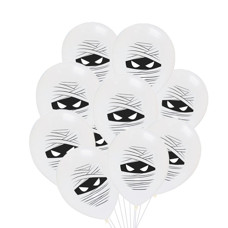 Halloween Balloons Garland Kit Halloween 2025 Party Decor White ghost 3D Changing Face Moving Picture Frame - Tophatter Daily Deals