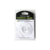 Perfect Fit Ribbed Clear Silicone Stretchy Ring – Stretchy Cock Ring > Cock Ring > Single - Tophatter Daily Deals