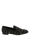 Versace Suede Bead-Embellished Slippers Nero Footwear - Tophatter Daily Deals