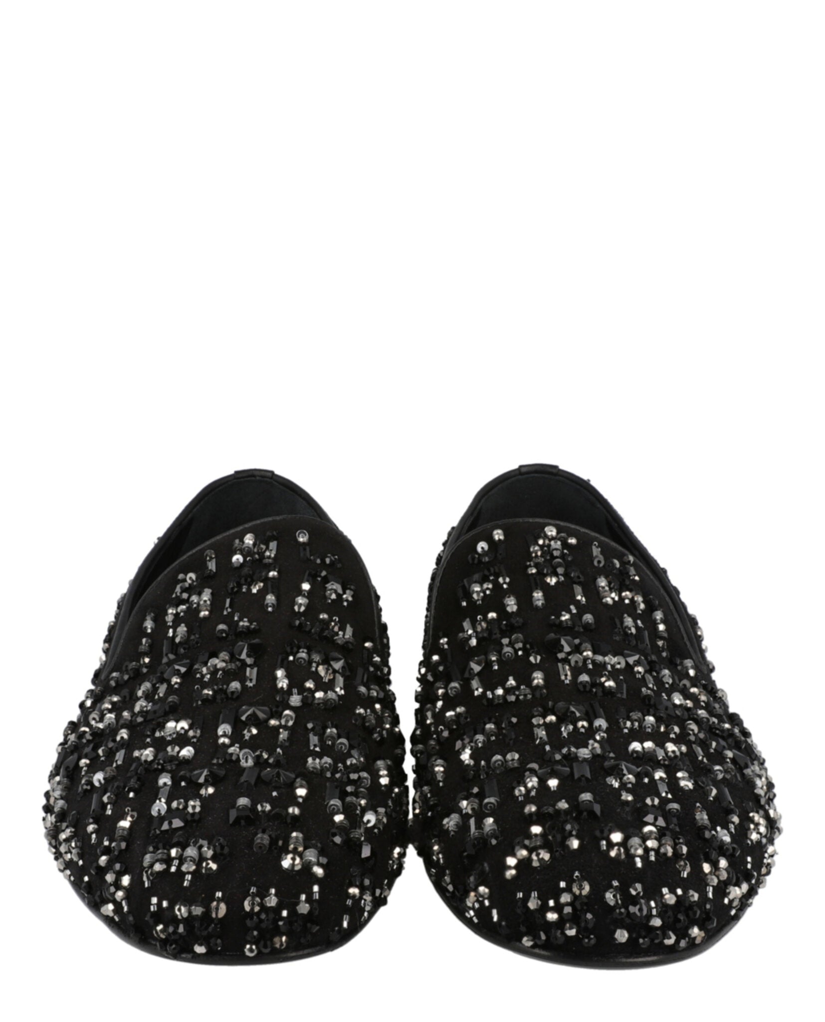 Versace Suede Bead-Embellished Slippers Footwear - Tophatter Daily Deals