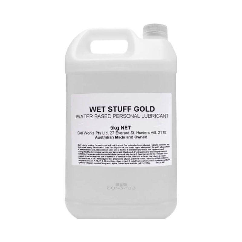 Wet Stuff Gold – Long-Lasting Clear Water-Based Lubricant > Lube > Water Based - Tophatter Daily Deals