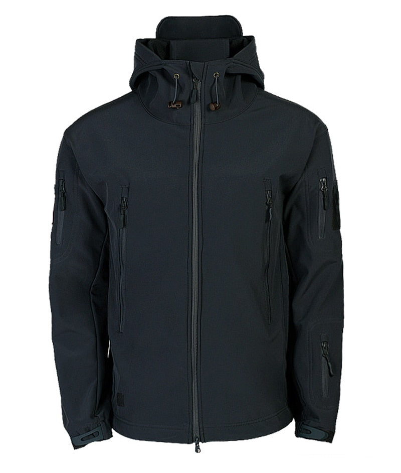 Waterproof Men's Outdoor Jacket - Military Cut, Poly Blend - Tophatter Daily Deals