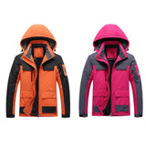 Waterproof Men's Rain Jacket - Hooded Colorblock, Packable - Tophatter Daily Deals