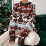 Warm Cozy Women’s Sweater - Oversized Knit, Holiday Season - Tophatter Daily Deals