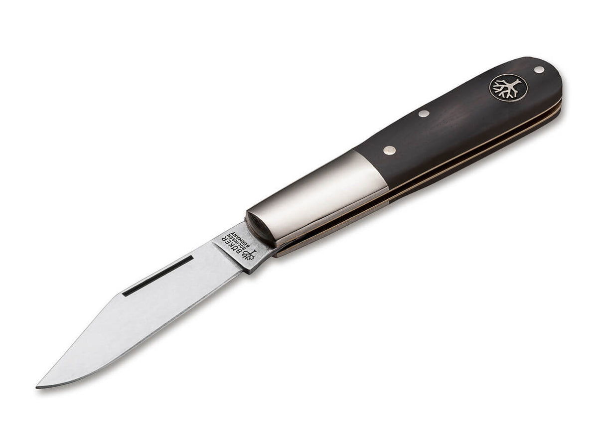 Boker Barlow - 440C Blade - Grenadill Wood Handles - 100501 Knives - Tophatter Daily Deals