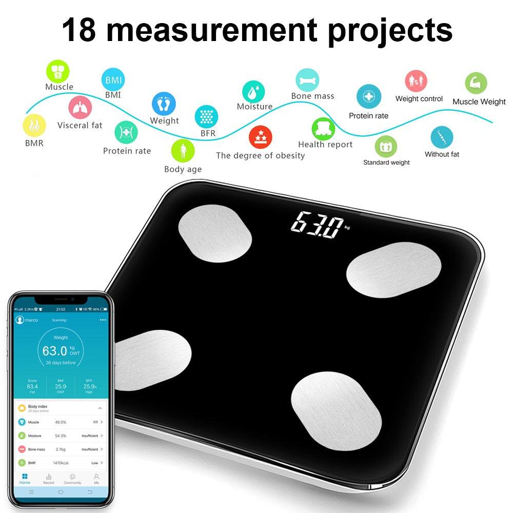 Bluetooth Intelligent Human Body Fat Precision Scale 7 - Tophatter Daily Deals