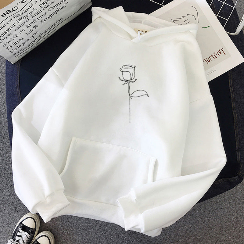 Oversized Cozy Women’s Hoodie - Relaxed Fleece, Casual White 3D Changing Face Moving Picture Frame - Tophatter Daily Deals