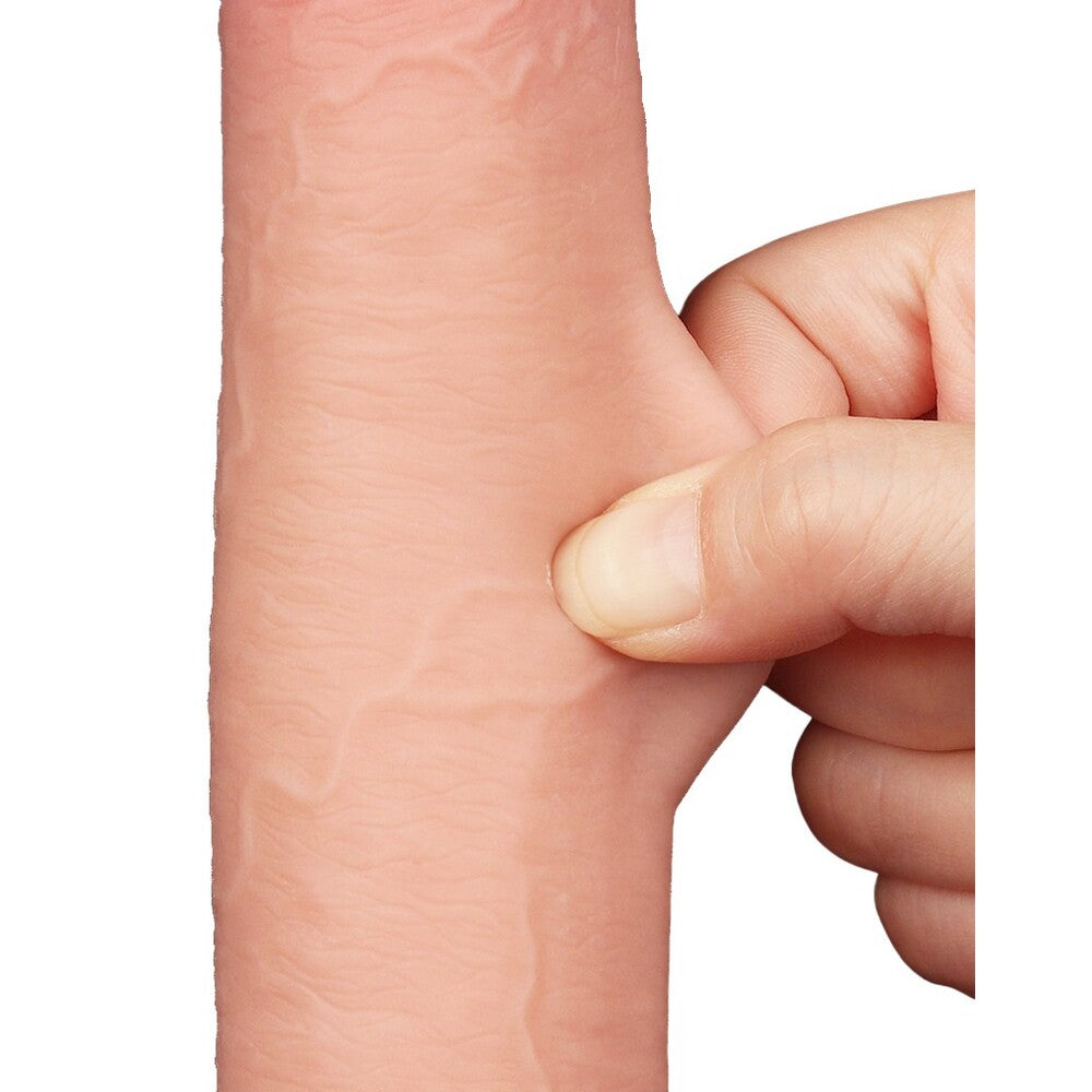 Lovetoy Sliding Easy Bend 9 Inch Dual-Layer Skin Dildo > Dildos > Realistic Dildos - Tophatter Daily Deals