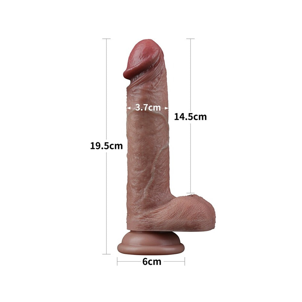 Lovetoy Dual Layered Silicone Dildo 7.5 Inches > Dildos > Realistic Dildos - Tophatter Daily Deals