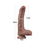 Lovetoy Dual Layered Silicone Dildo 8.5 Inches > Dildos > Realistic Dildos - Tophatter Daily Deals