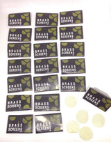 100x Brass Gold Tobacco Pipe Screens - 3/4" 100 screens = 20 packs Smoking Accessories - Tophatter Daily Deals