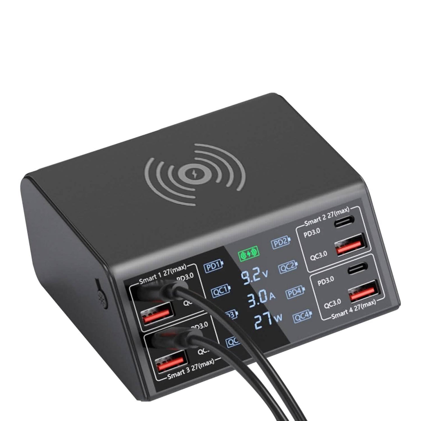 100W USB Charging Station 8-Port Charging Hub Mobile Accessories - Tophatter Daily Deals