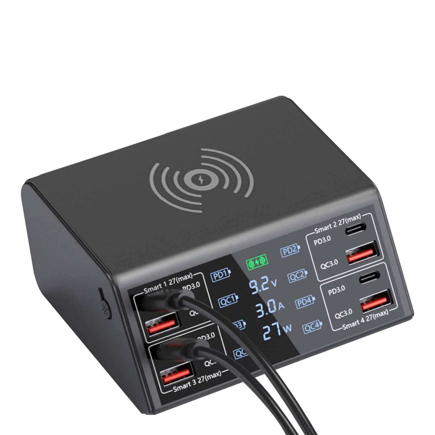100W USB Charging Station 8-Port Charging Hub Mobile Accessories - Tophatter Daily Deals