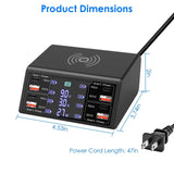 100W USB Charging Station 8-Port Charging Hub Mobile Accessories - Tophatter Daily Deals