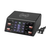 100W USB Charging Station 8-Port Charging Hub Mobile Accessories - Tophatter Daily Deals