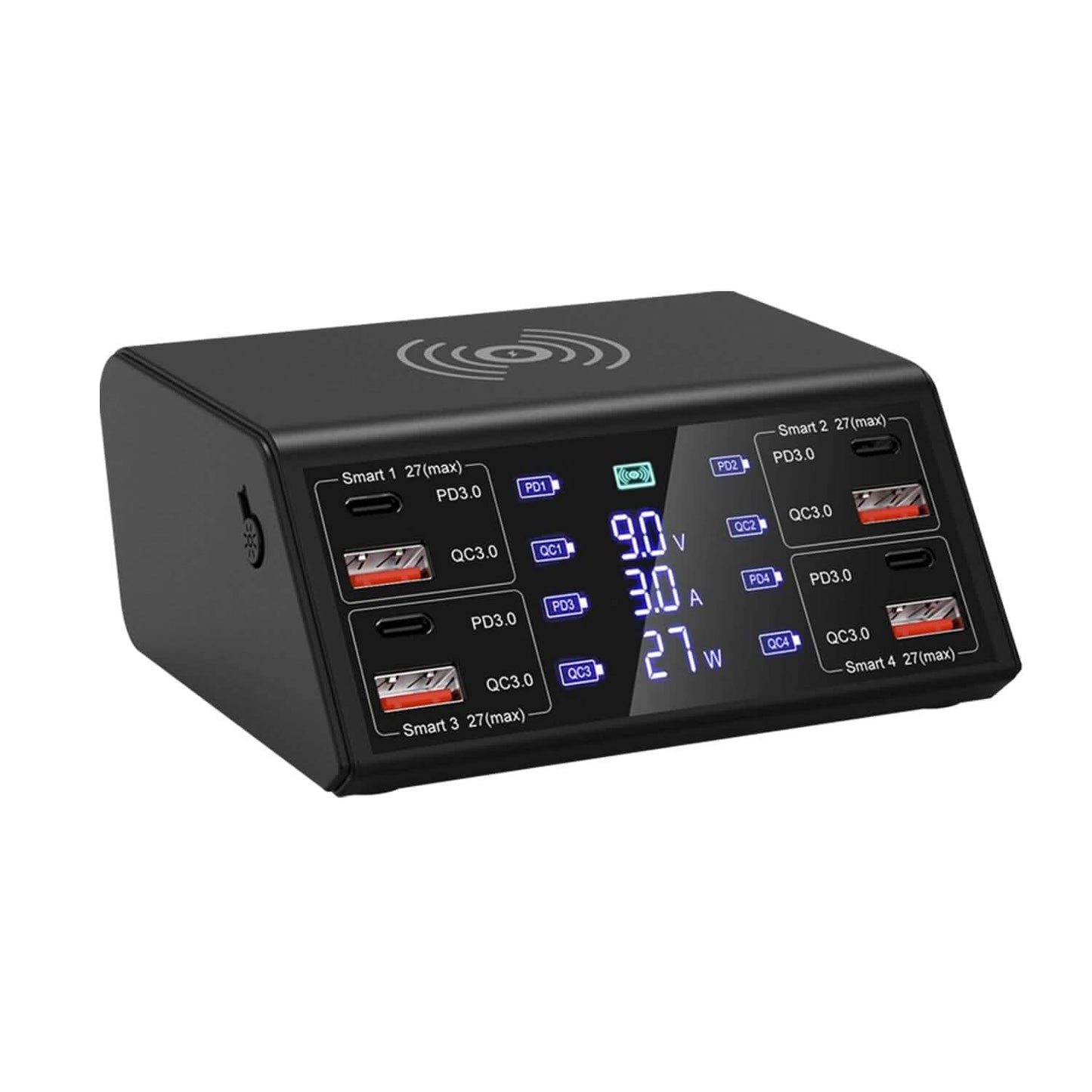 100W USB Charging Station 8-Port Charging Hub Mobile Accessories - Tophatter Daily Deals