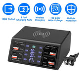 100W USB Charging Station 8-Port Charging Hub Mobile Accessories - Tophatter Daily Deals