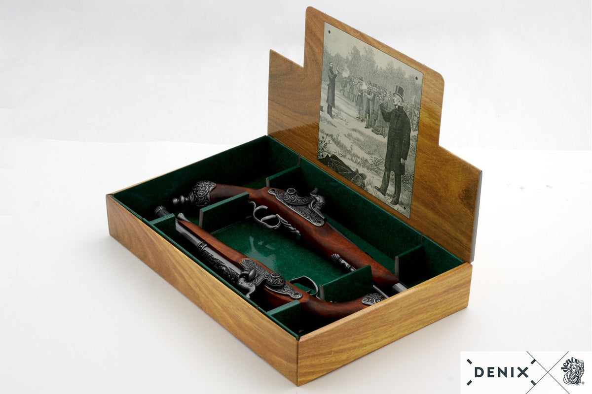Duelling Pair of Percussion Pistols - Italy 1825
