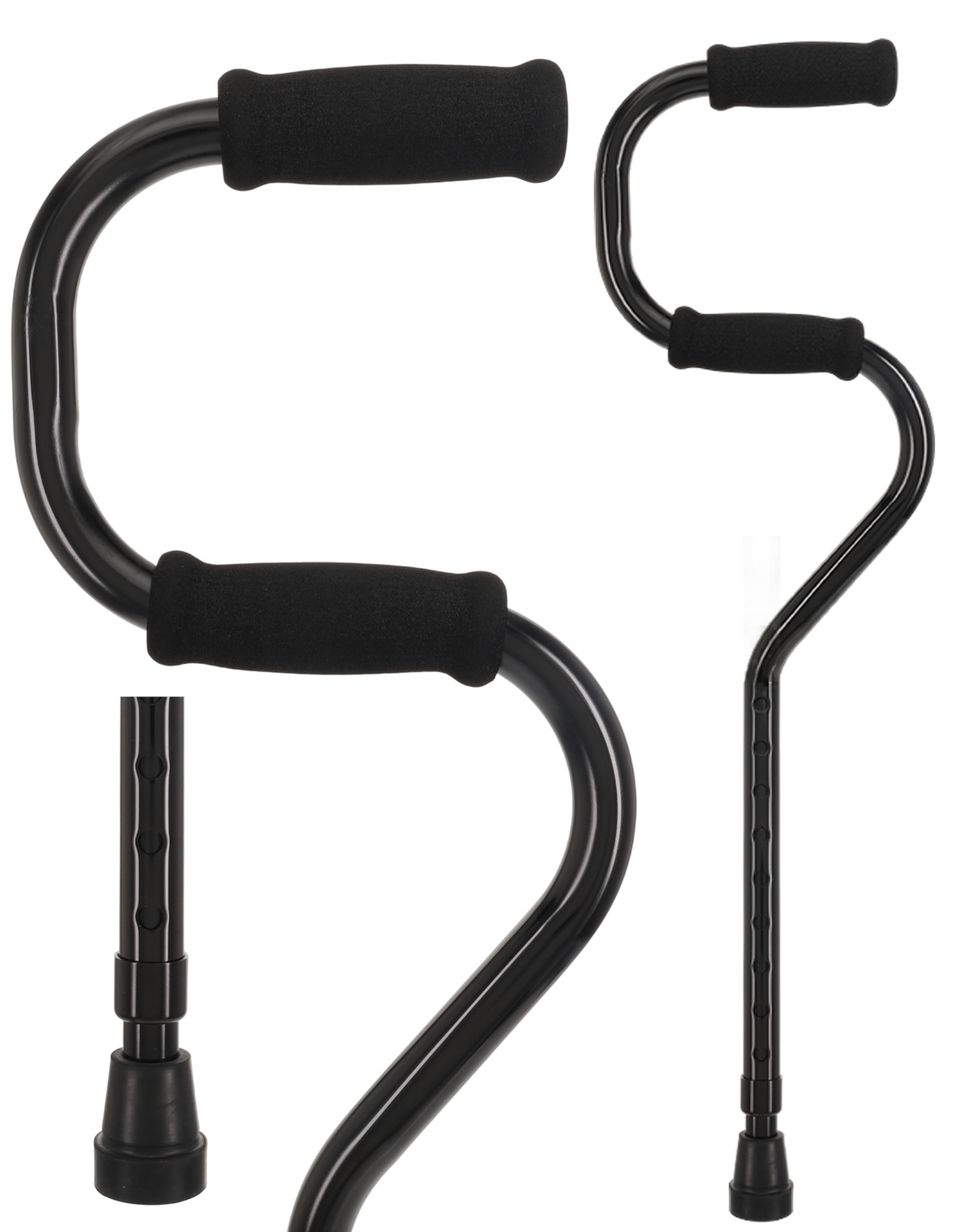 EZ Get-Up From Seat Cane: Extra Grip & Adjustable Sitting Canes - Tophatter Daily Deals