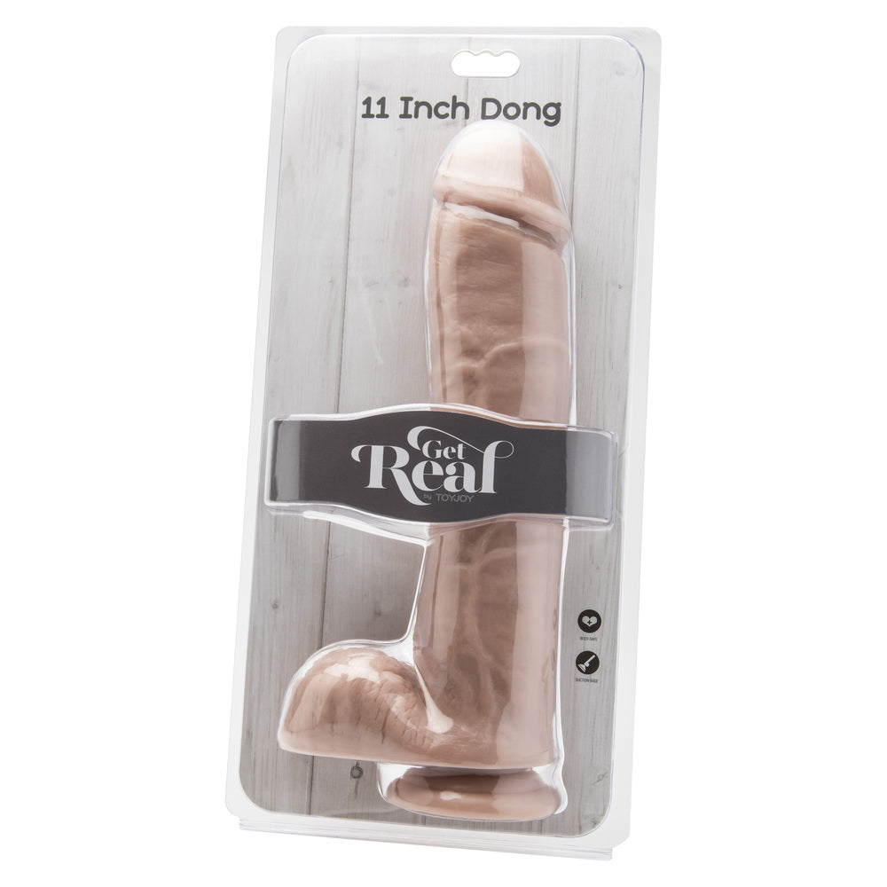 ToyJoy Get Real 11 Inch Dong With Balls – Suction Cup Dong > Dildos > Large Dildos - Tophatter Daily Deals