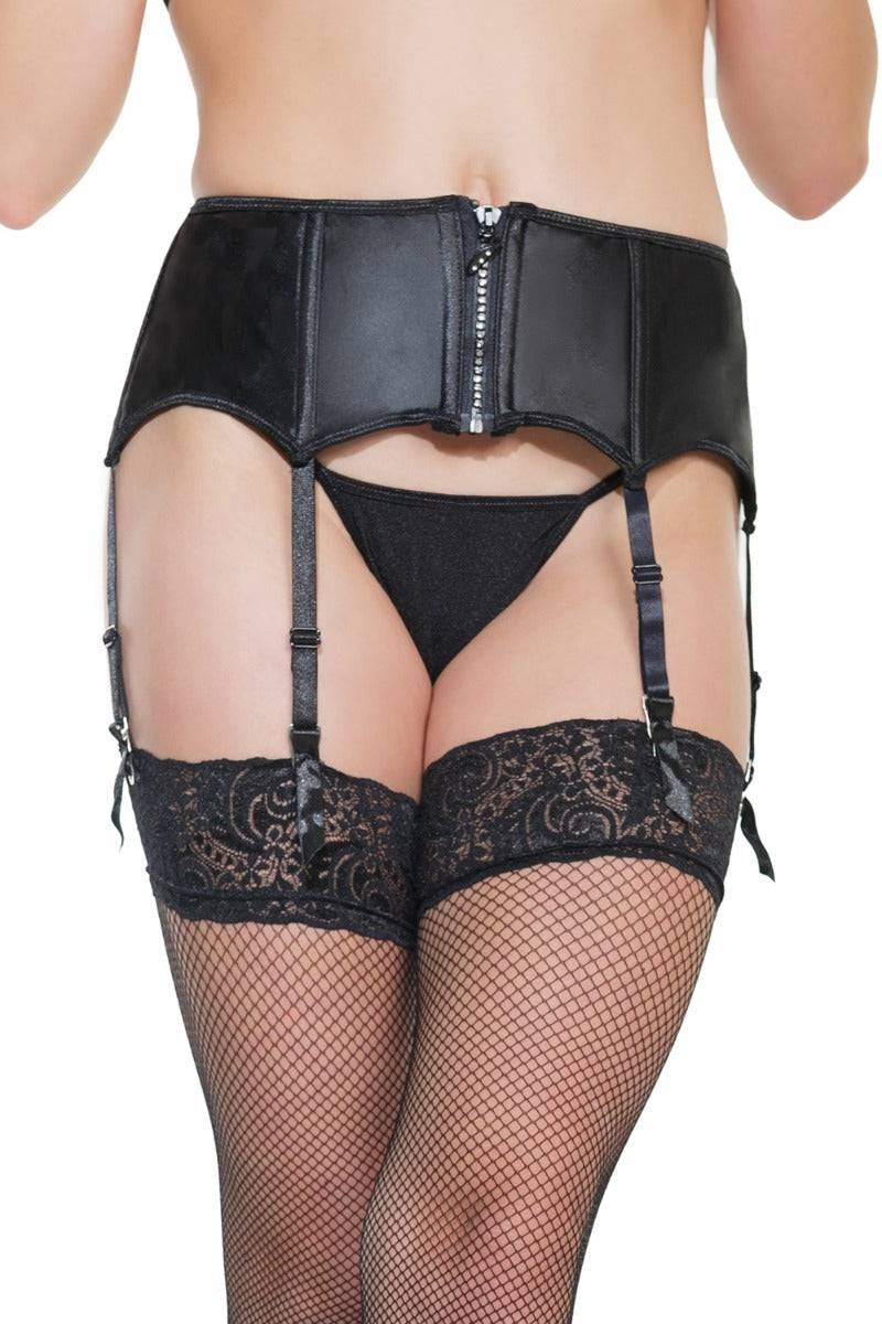 Coquette - 1017 - Garter Belt - Black Black Lingerie - Tophatter Daily Deals