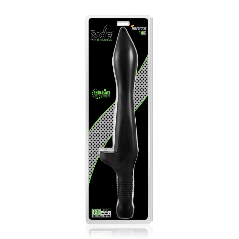 Goose Small (Black) – Phthalate-Free 13" Insertable Probe with Handle > Anal Range > Oversized Anal Toys - Tophatter Daily Deals