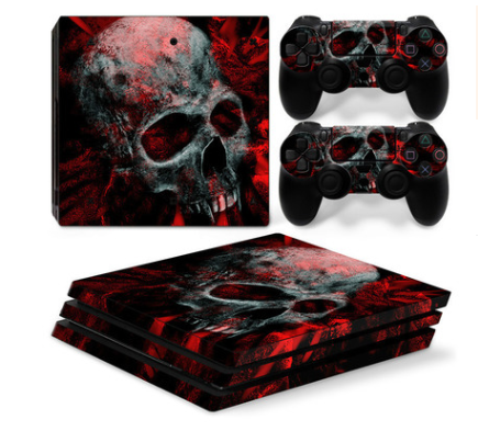 0131-0155 PS4 Pro game machine host Sticker Anti scraping geometric pattern sticker 7 3 12 0 - Tophatter Daily Deals